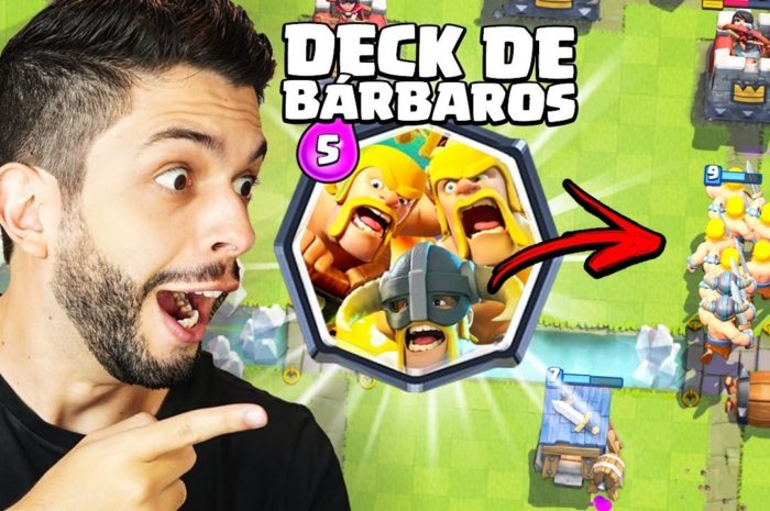 VOCÊ NUNCA VIU UM DECK SÓ DE BÁRBAROS TÃO FORTE! CLASH ROYALE!