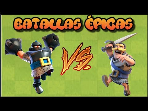 MEGACABALLERO vs CABALLERO – 1 vs 1 – CLASH ROYALE – BATALLAS ÉPICAS