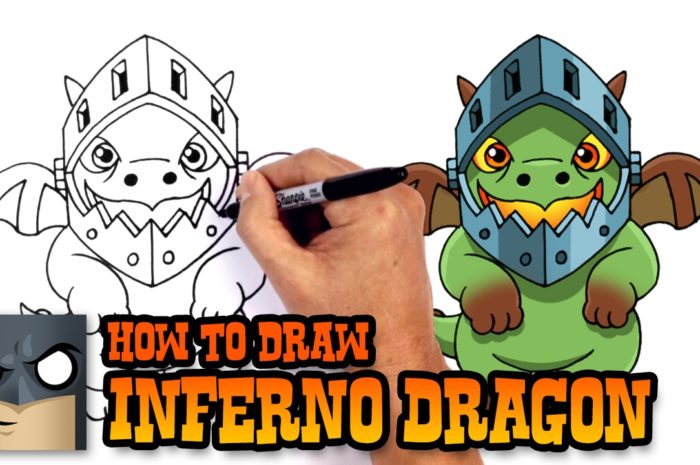 How to Draw Clash Royale Inferno Dragon