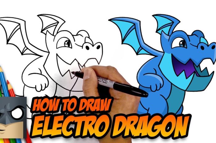 How to Draw Clash Royale ELECTRO DRAGON