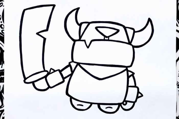 como dibujar al mini pekka | how to draw mini pekka | como desenhar pekka passo a passo