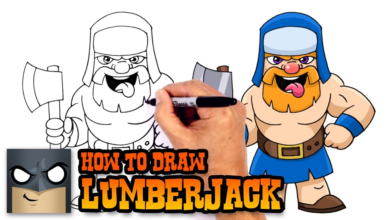 Toady we’ll be showing you How to Draw a Lumberjack from Clash Royale. be s...