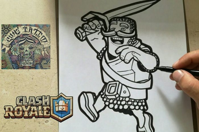 COMO DIBUJAR AL CABALLERO – CLASH ROYALE
