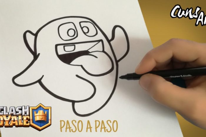 COMO DIBUJAR AL ESPÍRITU SANADOR DE CLASH ROYALE | PASO A PASO |  DIBUJOS DE CLASH ROYALE