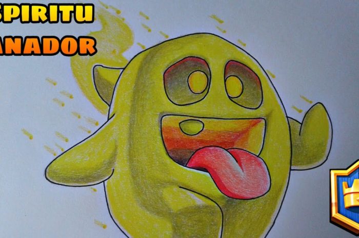 Como dibujar al ESPIRITU SANADOR de Clash Royale