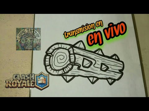 COMO DIBUJAR EL TRONCO LEGENDARIO – CLASH ROYALE  (en vivo)