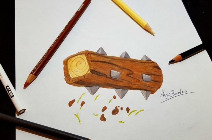 Cómo Dibujar TRONCO De CLASH ROYALE/How to Draw THE LOG Of CLASH ROYALE-MagicBocetos-Tutorial