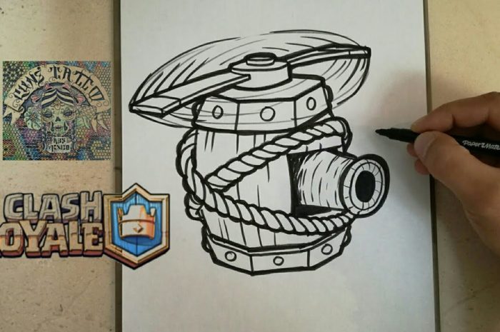 COMO DIBUJAR LA MAQUINA VOLADORA – CLASH ROYALE / how to draw flying machine – clash royale