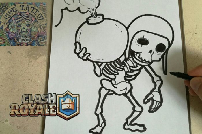 COMO DIBUJAR AL ROMPEMUROS – CLASH ROYALE