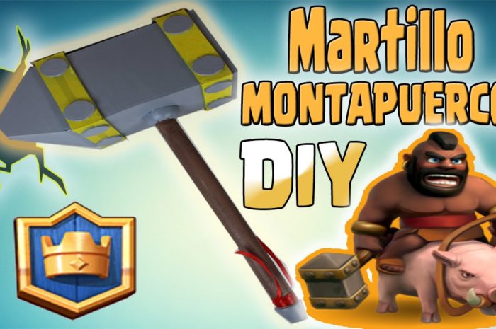 MARTILLO MONTAPUERCOS DE CARTÓN! DIY CLASH ROYALE – Dcrafting