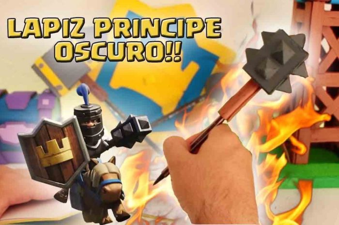 DECORA TU LAPIZ CON EL MARTILLO del PRÍNCIPE OSCURO DE CLASH ROYALE – Dcrafting MINI