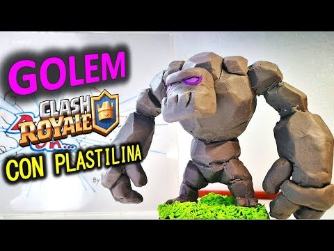 Como hacer un GOLEM (CLASH ROYALE) con plastilina. DIY How to Make GOLEM in CLAY (Clash of Clans)